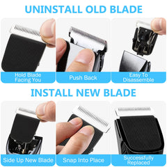 Wusuker replacement blade fitted in trimmer head for proper alignment