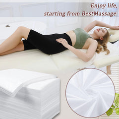 XATUMO in-use on massage table showing waterproof protection and hygiene benefit