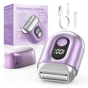 Xcdgiogw front view of foil shaver showing compact design and portability benefit