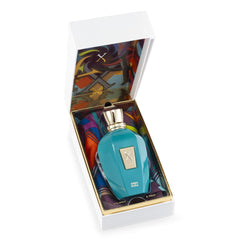Xerjoff box label close-up highlighting fragrance name and design, clear product info benefit