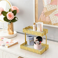 xiaojuande tray in use on dressing table organizing creams and perfumes