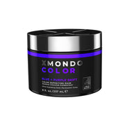 XMONDO front label showing vibrant blue-purple shade and product name