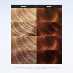 XMONDO applying mask to a hair strand for even color and added shine