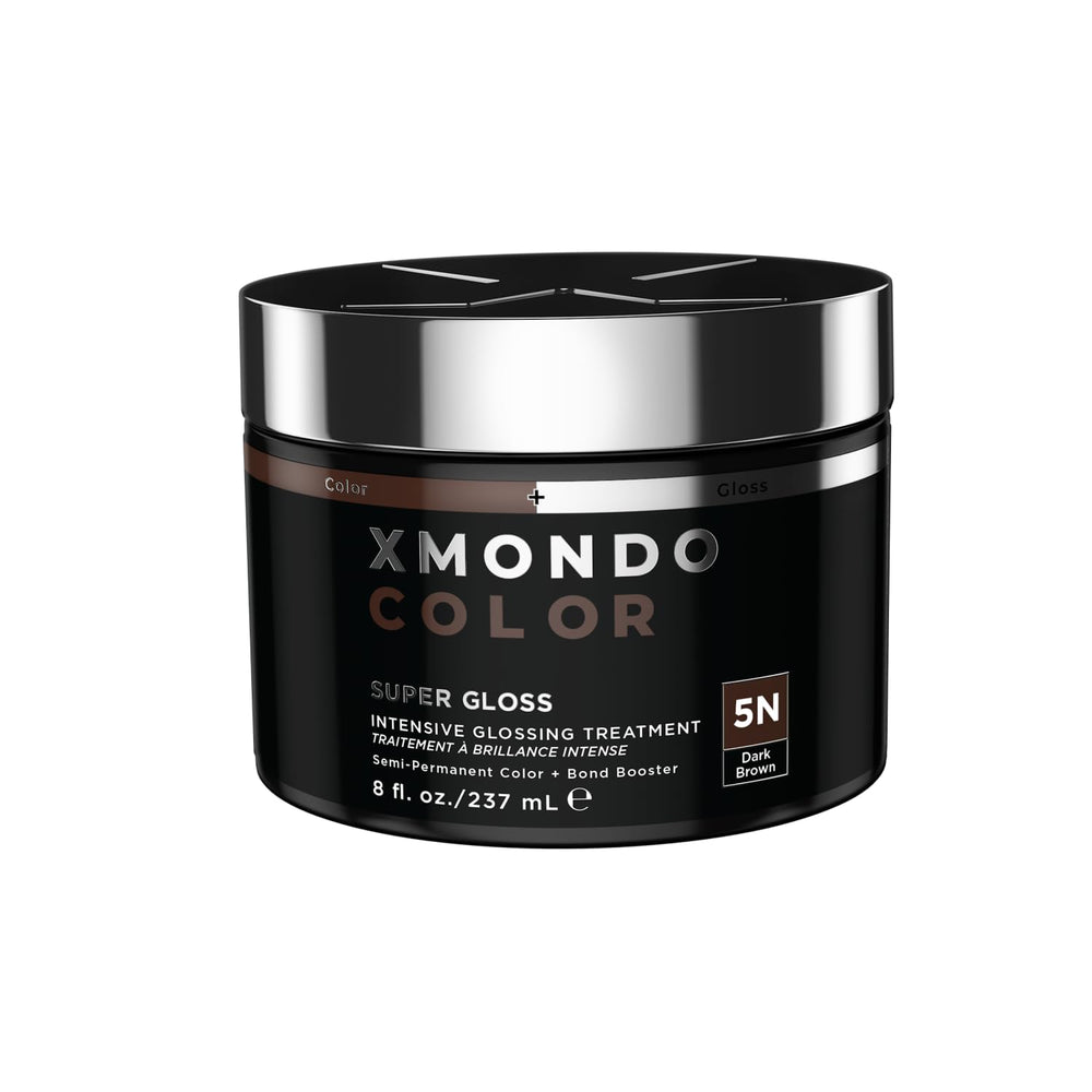 XMONDO front label showing dark brown mask benefits and clear branding