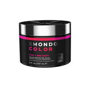XMONDO front packaging showing pink-red mask and branding benefit clarity
