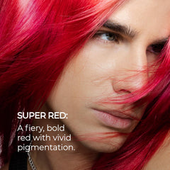 XMONDO applying mask to blonde hair demonstrating vivid color payoff