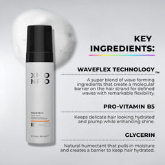XMONDO foam texture closeup showing lightweight mousse for natural wave enhancement