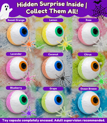 XmtJXn clear toy capsule inside bath bomb revealing surprise toy for playful discovery