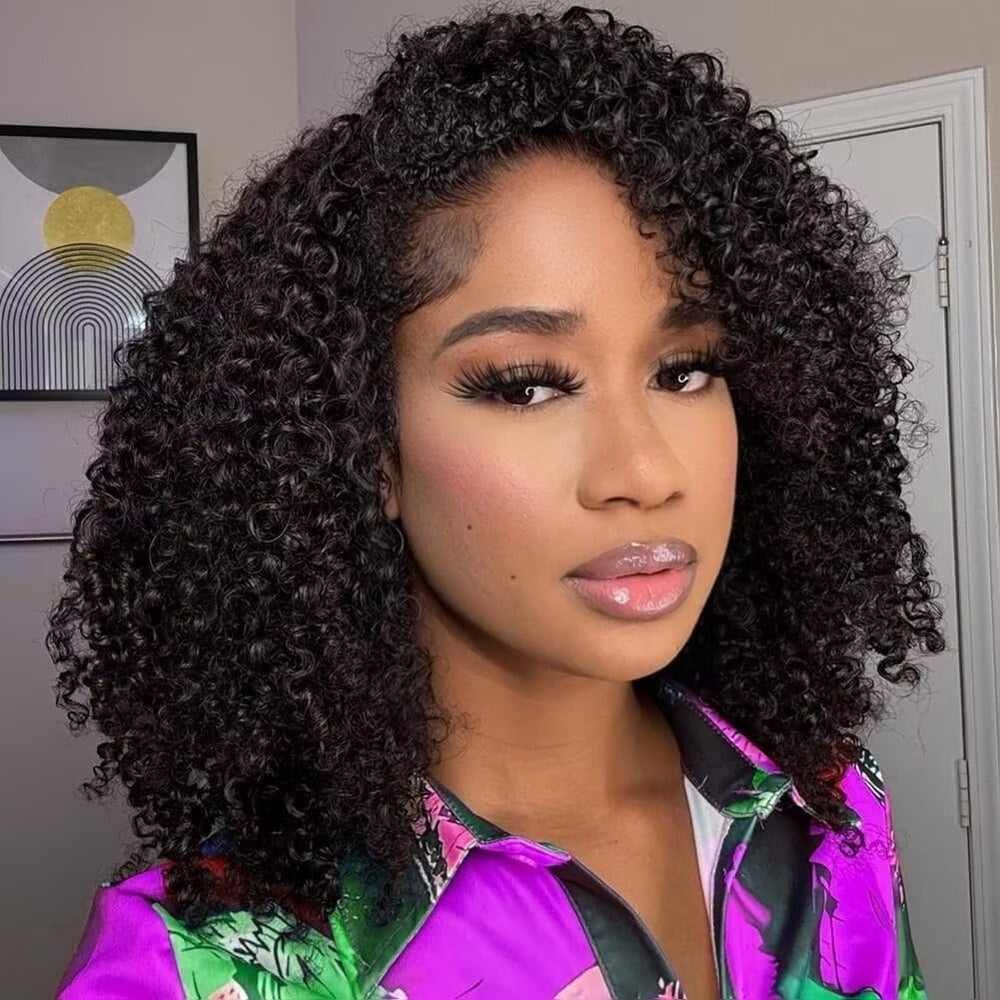 XNAIRA front view of half wig showing natural hairline and instant style benefit