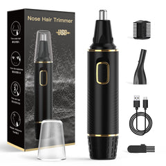 XOOMRSCP front view showing sleek black trimmer and packaging, convenient grooming benefit