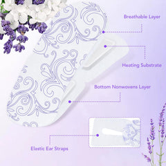 XPCARE individual pouch opened revealing mask ready to heat for comfort