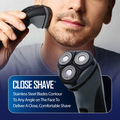 XTREME Barbasol pop up trimmer open for precise sideburn and mustache detailing