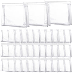 Xuniea front view of clear pouch pack showing neat bulk supply and organization