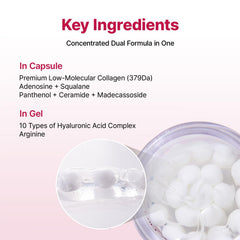 YADAH cream spread on hand demonstrating fast absorbency and lightweight hydration benefit