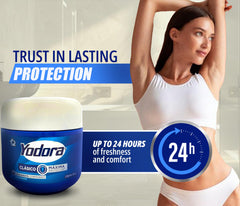 Yahve Yodoraa open jar showing creamy texture for smooth application