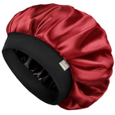 YANIBEST bonnet front view shows smooth satin and protective design