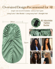 YANIBEST roomy interior demonstrating extra length that protects long hair