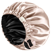 YANIBEST satin bonnet front view showing smooth finish and protective fit
