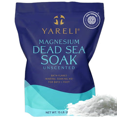 YARELI 15lb Dead Sea bag front view showing packaging and brand benefit