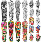 Yazhiji full-arm sleeve front view showing large coverage and realistic look