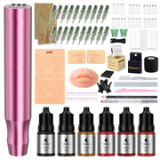 Ybeauty front view of pink kit and pen showing complete set benefits