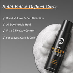 YEALIR foam texture closeup showing airy, weightless mousse for natural volume