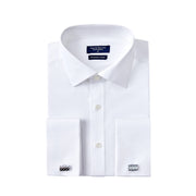 Year In Year Out front view white shirt showing clean formal look and versatility