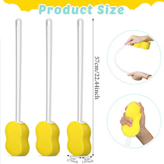 Yetene close-up of 8-shape sponge texture offering gentle exfoliation