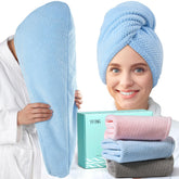 YFONG front packaging showing three towel colors, easy gifting benefit