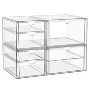 YFXCVSL front view of clear drawers showing neat storage and easy visibility
