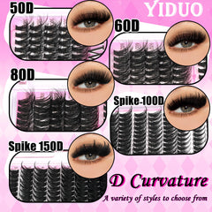 YIDUO cat eye clusters detail illustrating tapered winged shaping