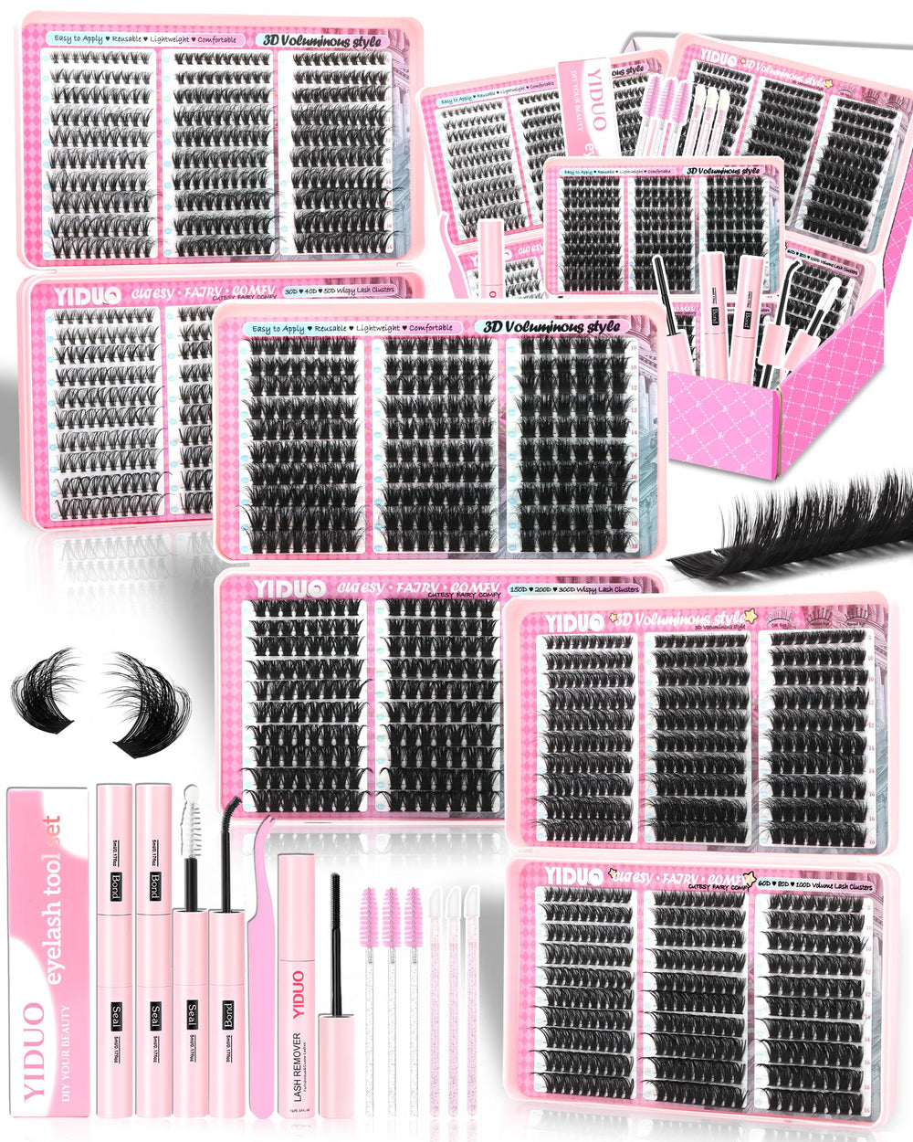 YIDUO front packaging showing full 3-box bulk kit and tools for value