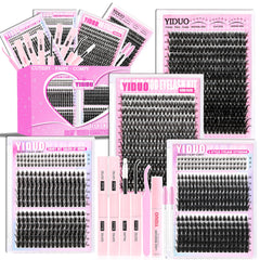 YIDUO front packaging showing full 1094-piece kit and contents for versatile styling