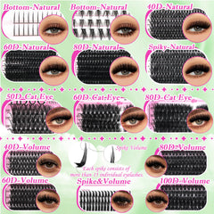 YIDUO trays with mixed lengths 10–18mm, easy selection for custom looks