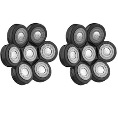 Yieyosd front view of replacement heads showing clean design and quick swap benefit