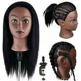 Yiifiulyn front view mannequin head showing realistic features and styling benefits