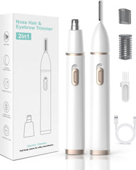 Yinowt front view of white trimmer showing compact design and easy grip benefit