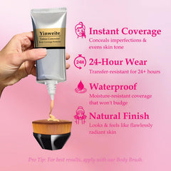 Yinweite cream texture close-up demonstrating smooth blendability and finish