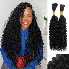 YNiSew front packaging showing natural curly braiding hair and ease of use