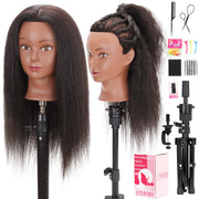 YODIDI front view showing full mannequin head and natural styling benefit