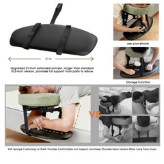 YOFENZO adjustable face cradle demonstrating angle customization benefit