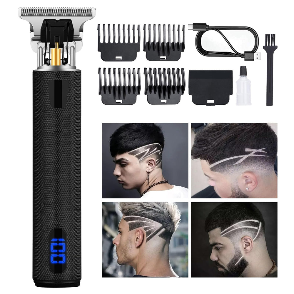YOGINGO front view of black trimmer showing professional design and ready-to-use convenience