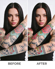 YOKACOS tattoo balm tin open showing rich moisturizing formula