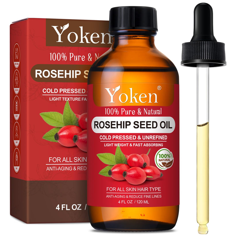 Yoken front bottle 4oz showing label and size, highlights purity and convenience