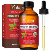 Yoken front bottle 4oz showing label and size, highlights purity and convenience