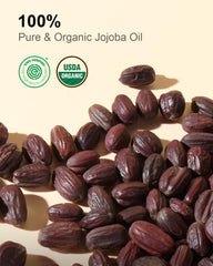 Yoken jojoba oil close-up glass bottle detail preserving freshness