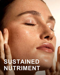 Yoken oil in hands application illustrating easy absorption and immediate hydration benefit