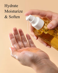Yoken oil texture close-up highlighting lightweight absorption