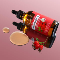 Yoken wooden dropper closeup dispensing oil, emphasizes controlled application benefit