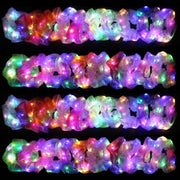 Yomwig front packaging showing set of illuminated scrunchies and party benefit
